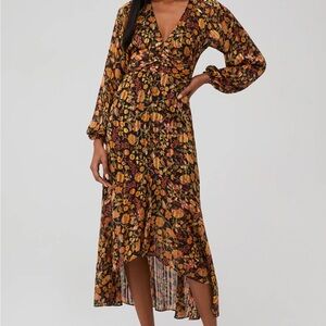 MINKPINK Feeling Bold Hi Low Midi Dress